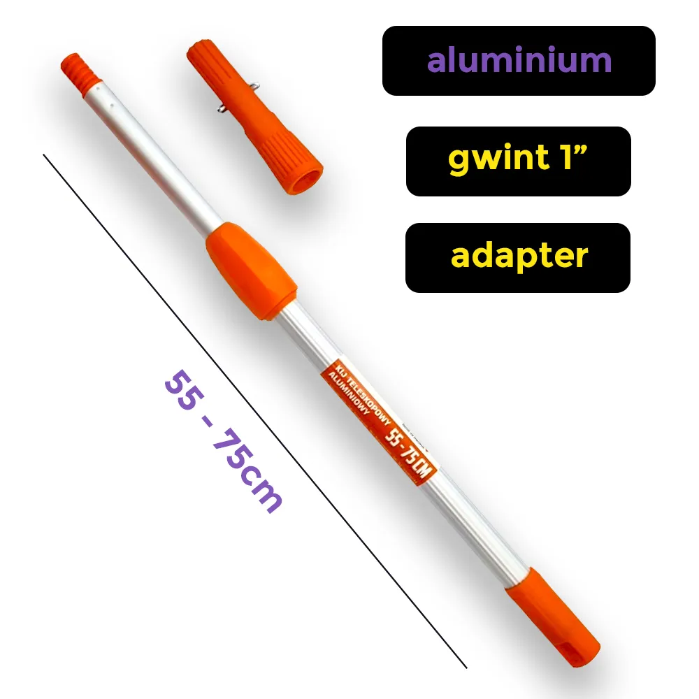 Kij teleskopowy aluminiowy 55–75 cm